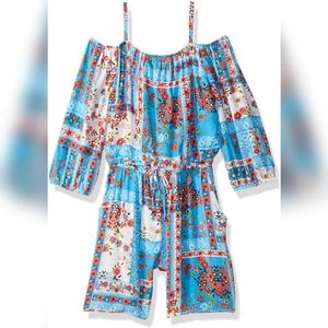 Girls Off Shoulder Romper Size Large